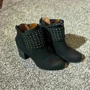 DOLCE by Mojo Moxy Womens ZR5L Almond Toe Ankle Boots & Booties, Black, Size 6